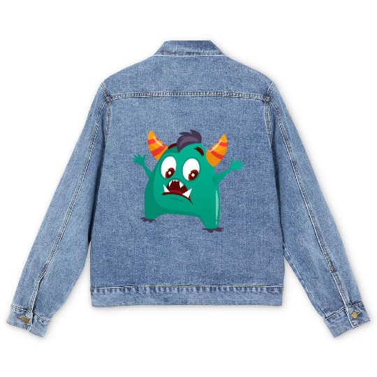 happy angry surprises BARON Men's Denim Jackets