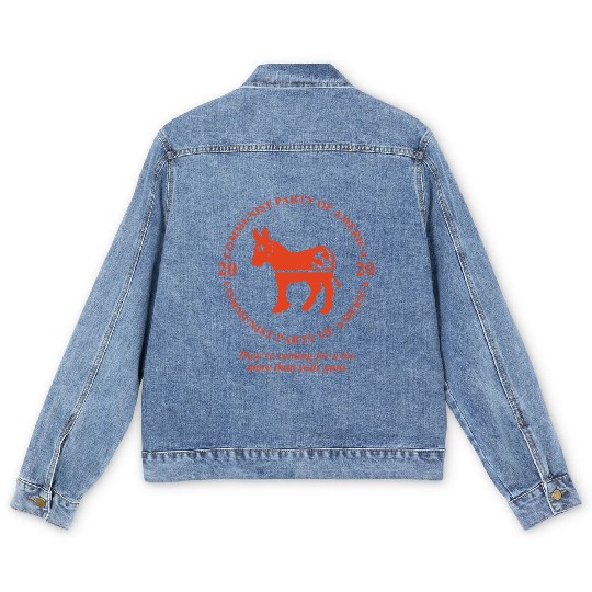 Communist Party of America Men's Denim Jackets