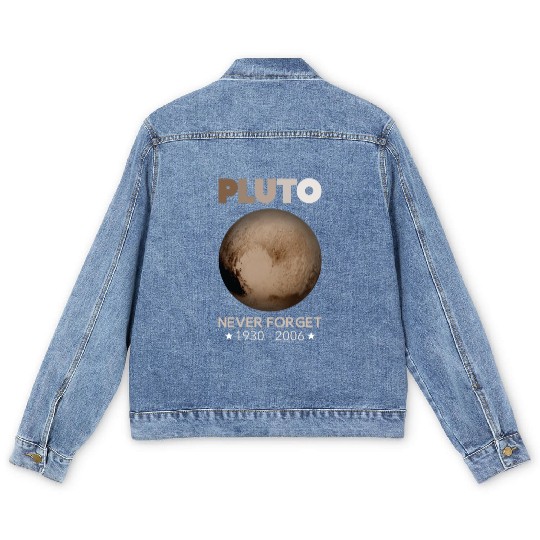Pluto Never Forget 1930-2006 Men's Denim Jackets
