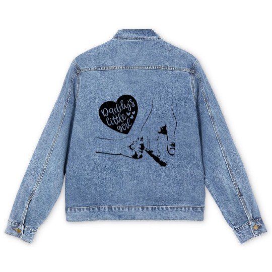 daddy little girl,daddy daughter Men's Denim Jackets,daddy&me