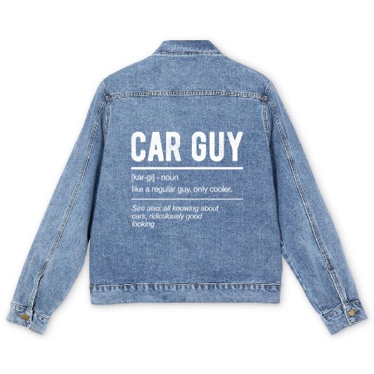 Car Guy Definition Men's Denim Jackets