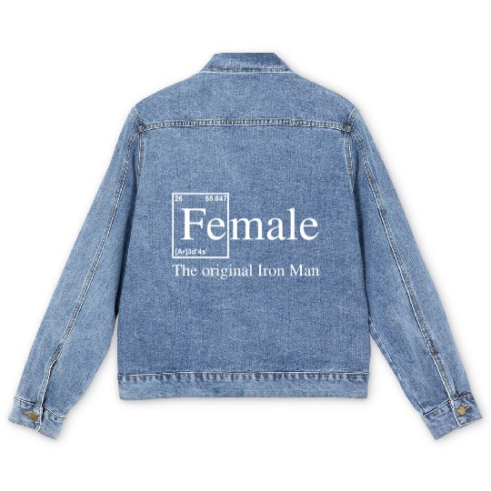 Female The Original Iron Man Men's Denim Jackets