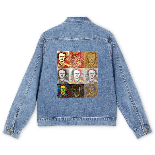 Unique Portrait Reveals Young Edgar Allan Poe Men's Denim Jackets