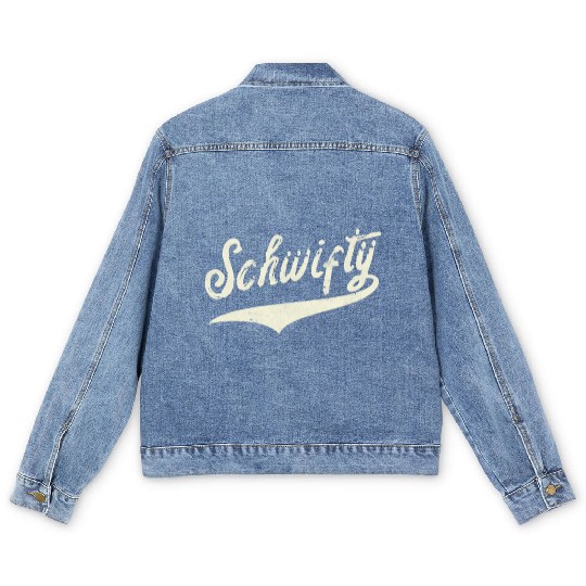 Mademark and Rickandmorty Fan Art Team Schwifty Men's Denim Jackets