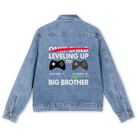 Leveling Up to Big Brother Men's Denim Jackets 2020 Video Game