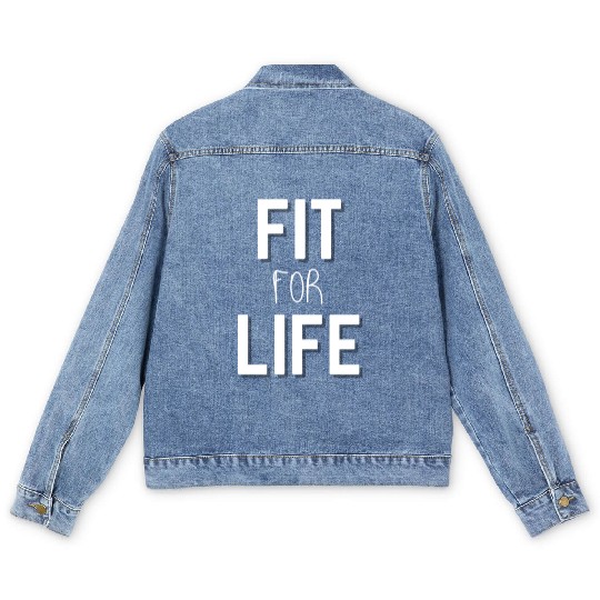 "Fit For Life" Fitwear Men's Denim Jackets