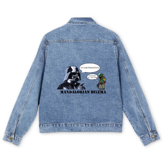 Darth Vader's Condition to Every Hired Mandalorian Men's Denim Jackets