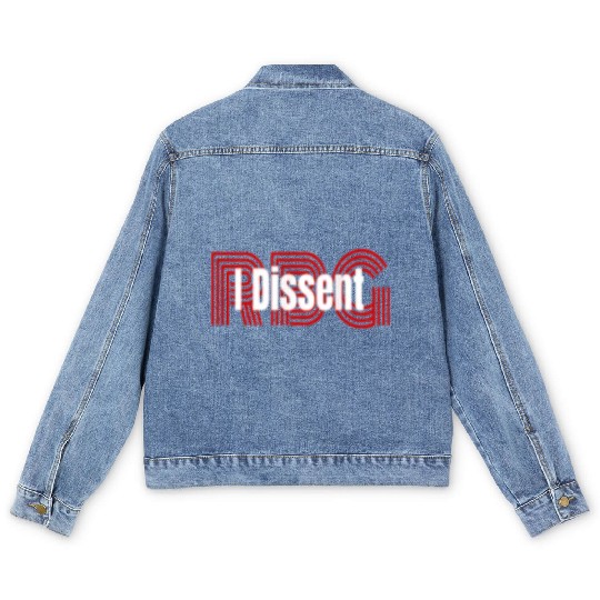 I dissent RBG Men's Denim Jackets