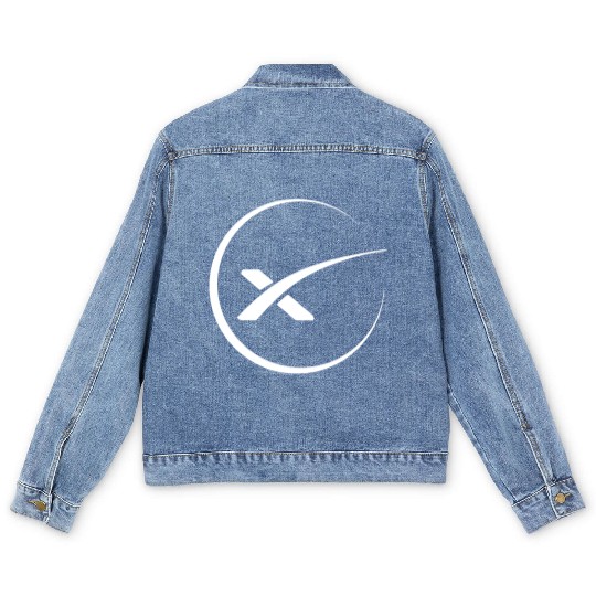 space x spacex elon musk Men's Denim Jackets