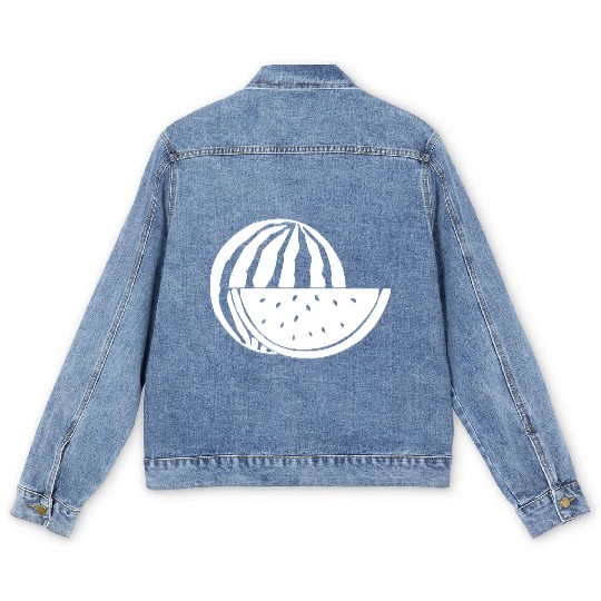 A Sweet Watermelon Men's Denim Jackets