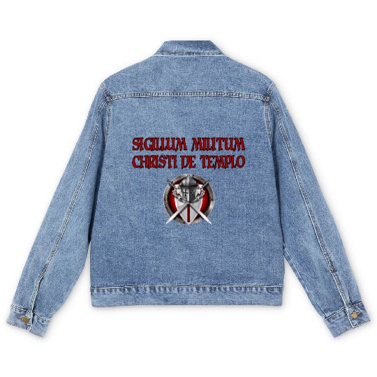 Crusader Knights Templar Men's Denim Jackets