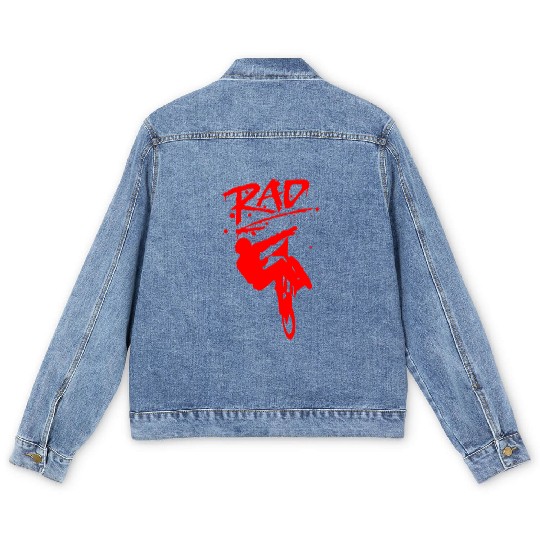RAD BMX Bike Grafitti 80s Movie Radical Men's Denim Jackets