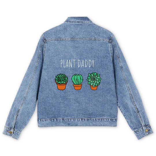 Plant Daddy Gardener Men's Denim Jackets