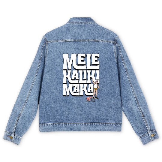 Mele Kalikimaka Cousin Eddie at the Swimming Pool Men's Denim Jackets