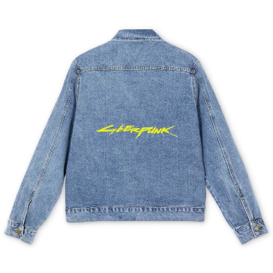 best selling CybERPuNK 2077 Men's Denim Jackets,free hugs shi