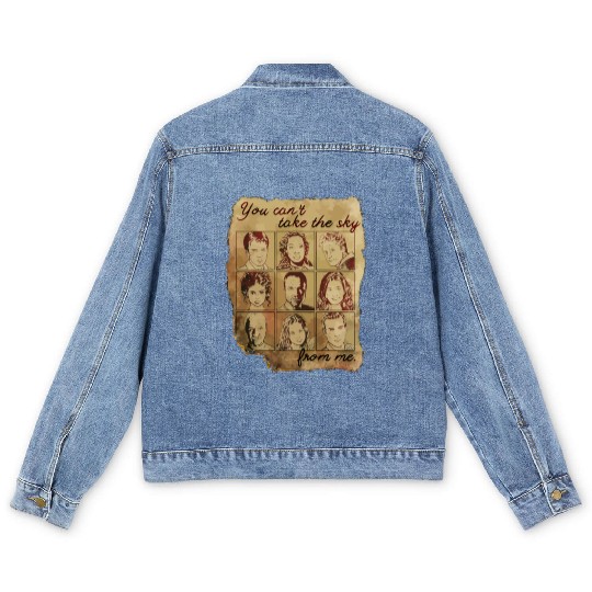 Firefly Burned Poster Men's Denim Jackets