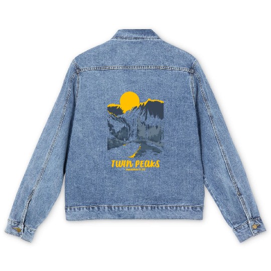 Twin Peaks Welcome To Twin Peaks Poster Men's Denim Jackets