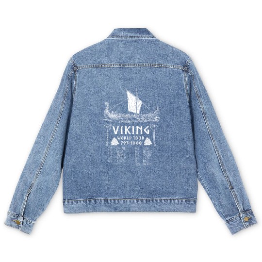 Viking world tour Men's Denim Jackets
