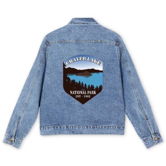 Crater Lake National Park Men's Denim Jackets