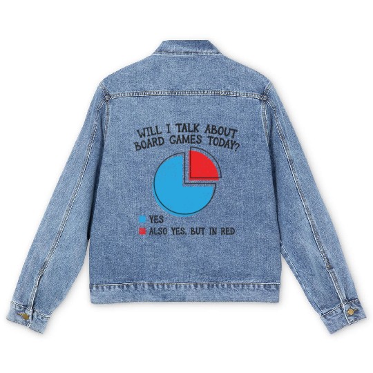 Board Games Board Game Nights Men's Denim Jackets