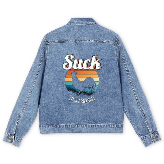 Suck Cock Hahn Gay Pride Gay Gay Funny Men's Denim Jackets