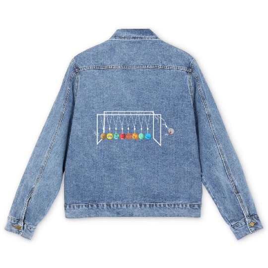 Solar System, Planets, Universe, Astrology Men's Denim Jackets