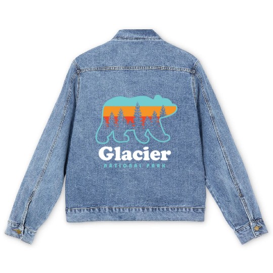 Glacier National Park Men's Denim Jackets