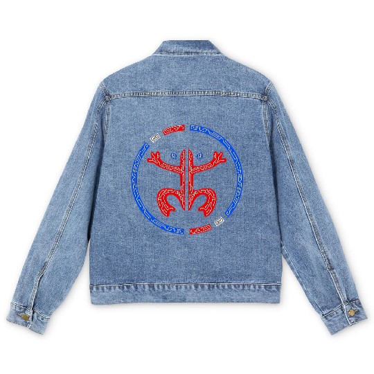 Puerto Rico Coqui Frog Taino Boricua Tech Style Men's Denim Jackets