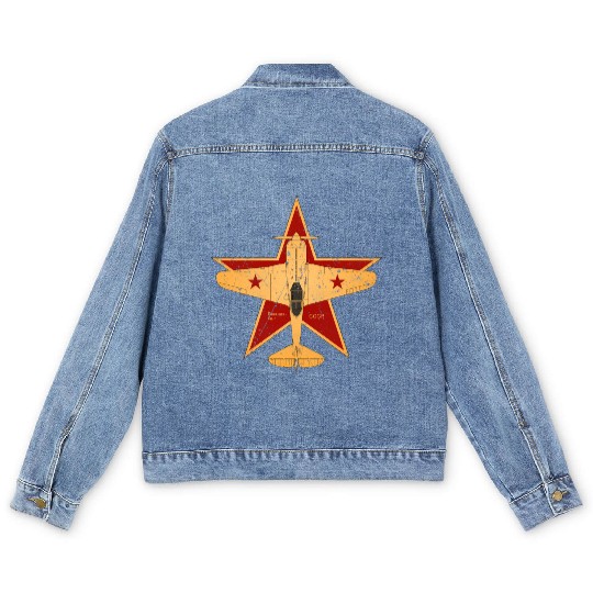 CCCP Soviet Union Air Force World War II Men's Denim Jackets