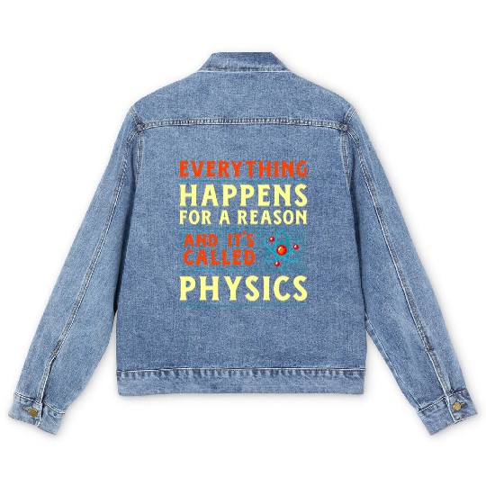 Physics Physicist Nerd Science Geek Scientist Gift Men's Denim Jackets