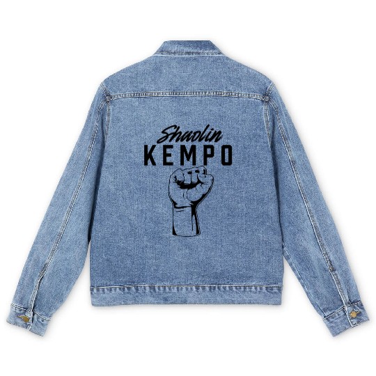 Shaolin Kempo Martial Arts Kenpo Karate Men's Denim Jackets