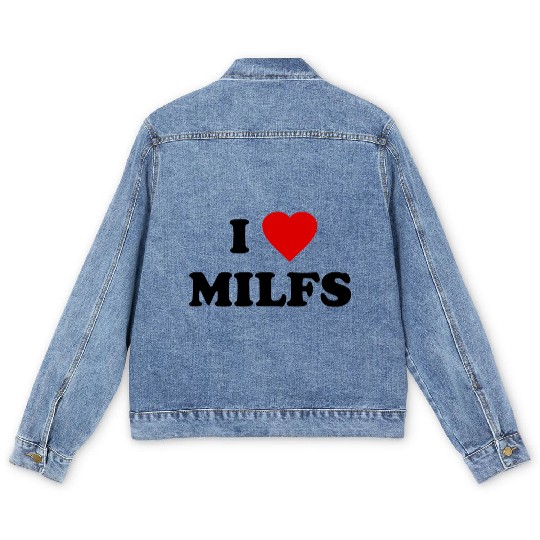 I Love Milfs Men's Denim Jackets