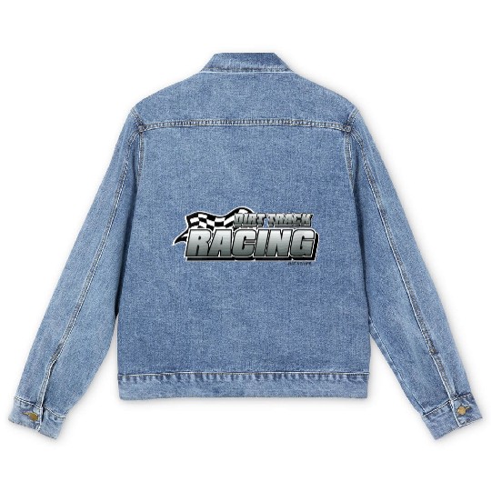 Dirt Track Car Racing Modified Racing Speedway png Men's Denim Jackets