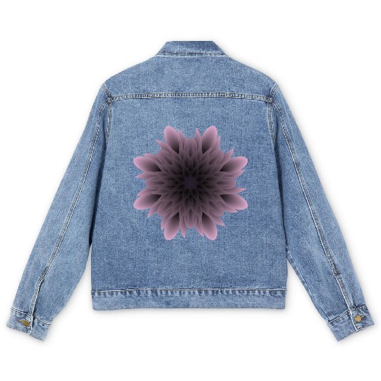 Psychedelic Flower Men's Denim Jackets