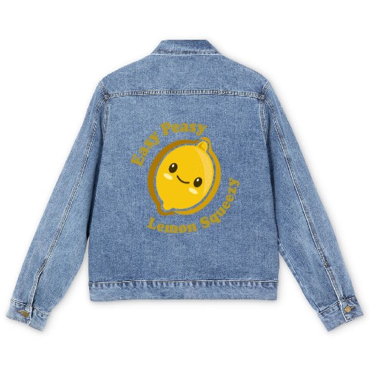 Easy Peasy Lemon Squeezy Men's Denim Jackets