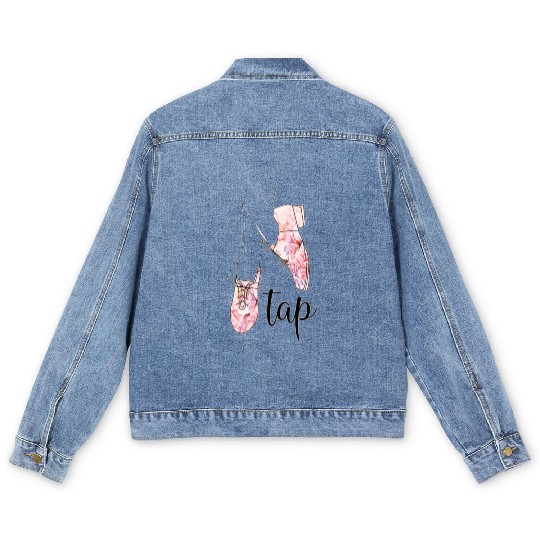 Tap Dance Gifts Tap Dancing Lover Dance Teacher Men's Denim Jackets