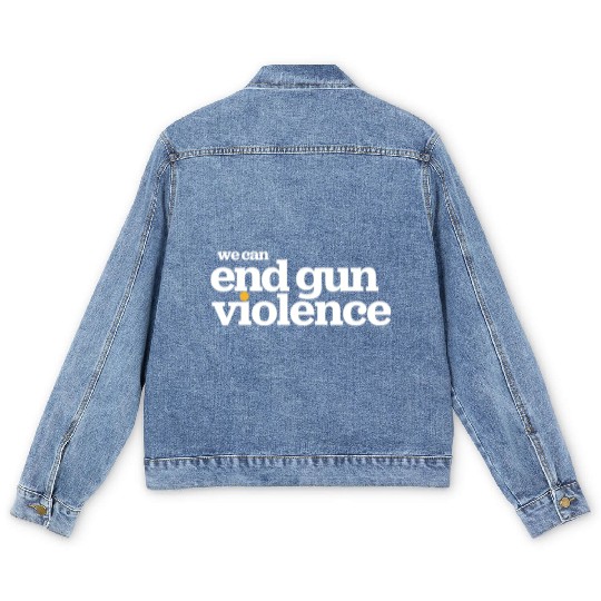 Wear Orange- We Can End Gun Violence Men's Denim Jackets