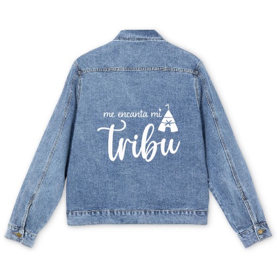 Spanish Family Reunion Me Encanta Mi Tribu - I Men's Denim Jackets