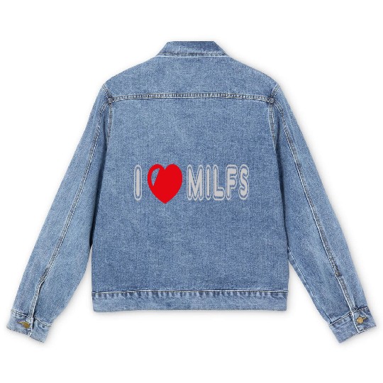 I Love Milfs Men's Denim Jackets