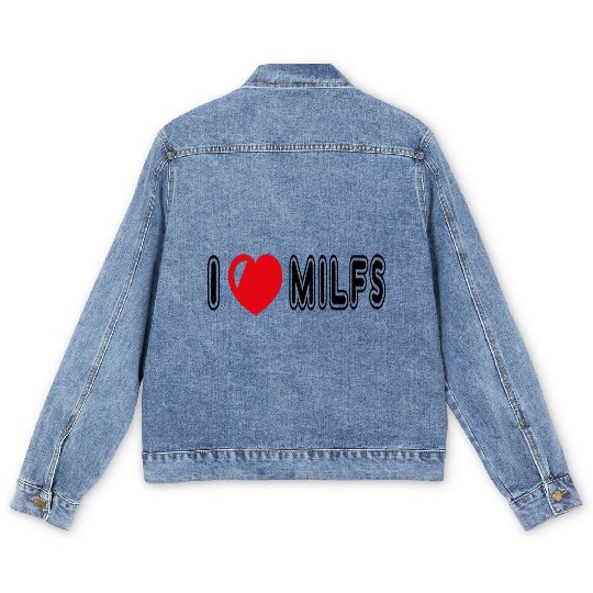 I Love Milfs Men's Denim Jackets