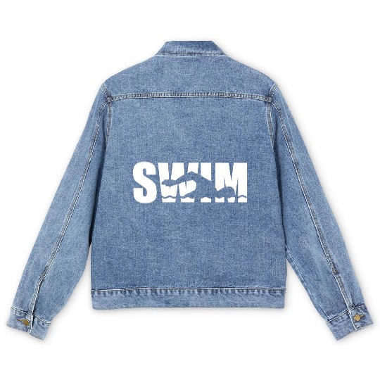 Swim Swimmer Men's Denim Jackets