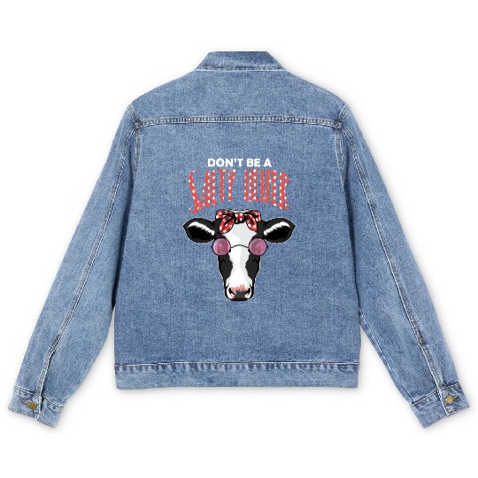 Dont Be A Salty Heifer Vintage Country Sayings Hei Men's Denim Jackets