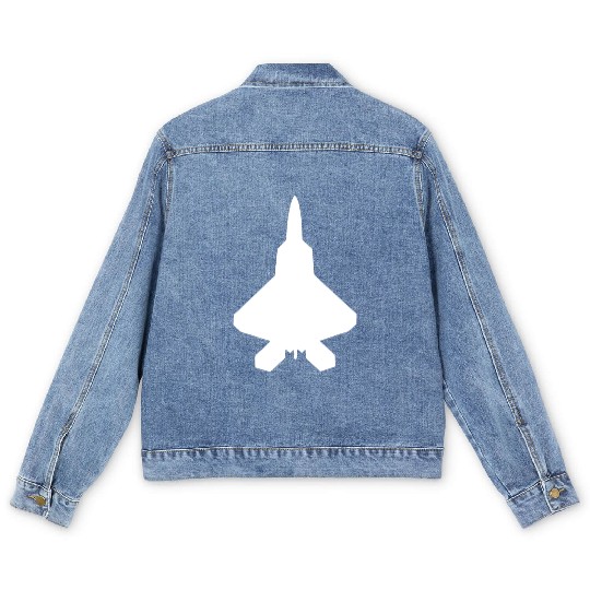 F 22 Raptor Fighter Jet Men's Denim Jackets