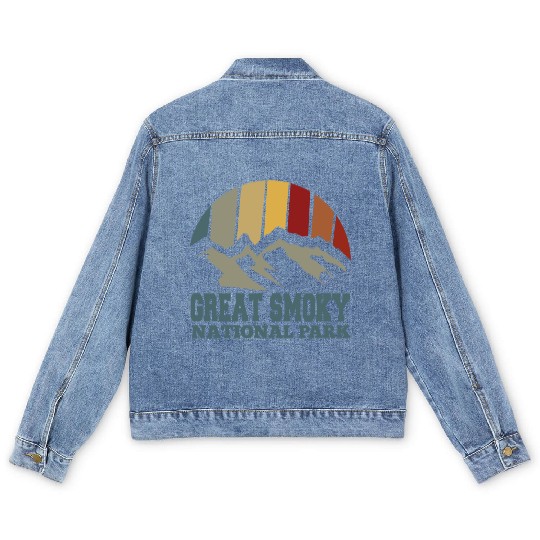 great smoky mountain national park Men's Denim Jackets