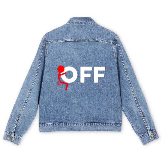 Fuck Off Men's Denim Jackets