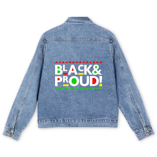 Black and Proud Men's Denim Jackets