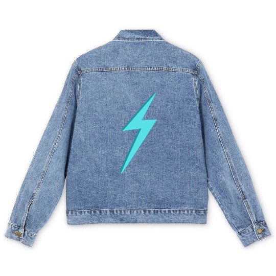 Lightning Bolt Blue Men's Denim Jackets