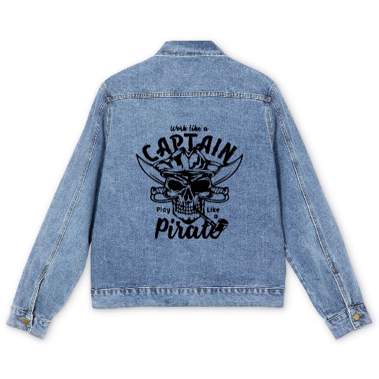 Play like a Pirate Men's Denim Jackets