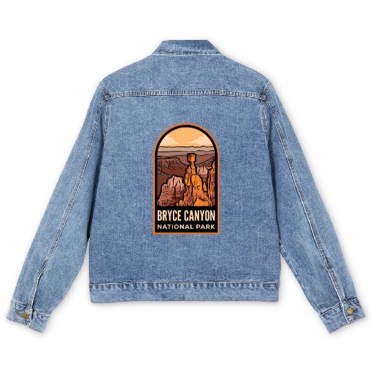 Bryce Canyon National Park Badge Men's Denim Jackets