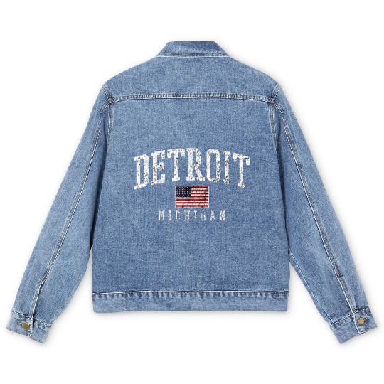 Detroit Motor City Men's Denim Jackets